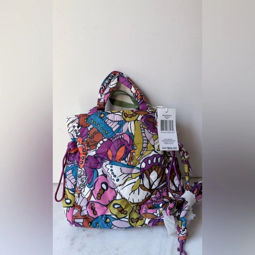Colorful Butterfly Print Women's Bag mini original tote